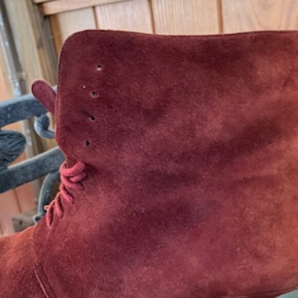 Suede Booties Italian Vintage - Picture 5 of 12